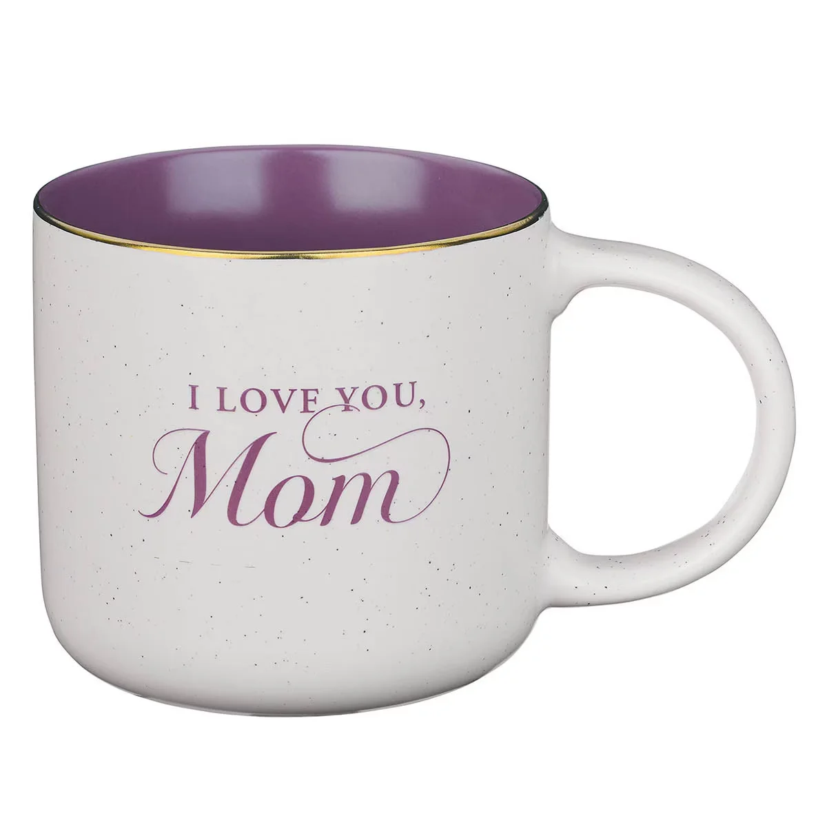 I Love You, Mom Purple Ceramic Coffee Mug