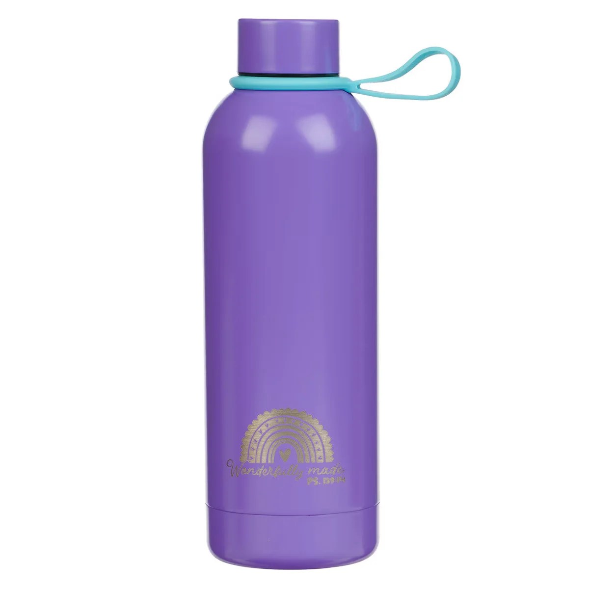 Wonderfully Made Stainless Steel Water Bottle with Stickers – Psalm 139:14