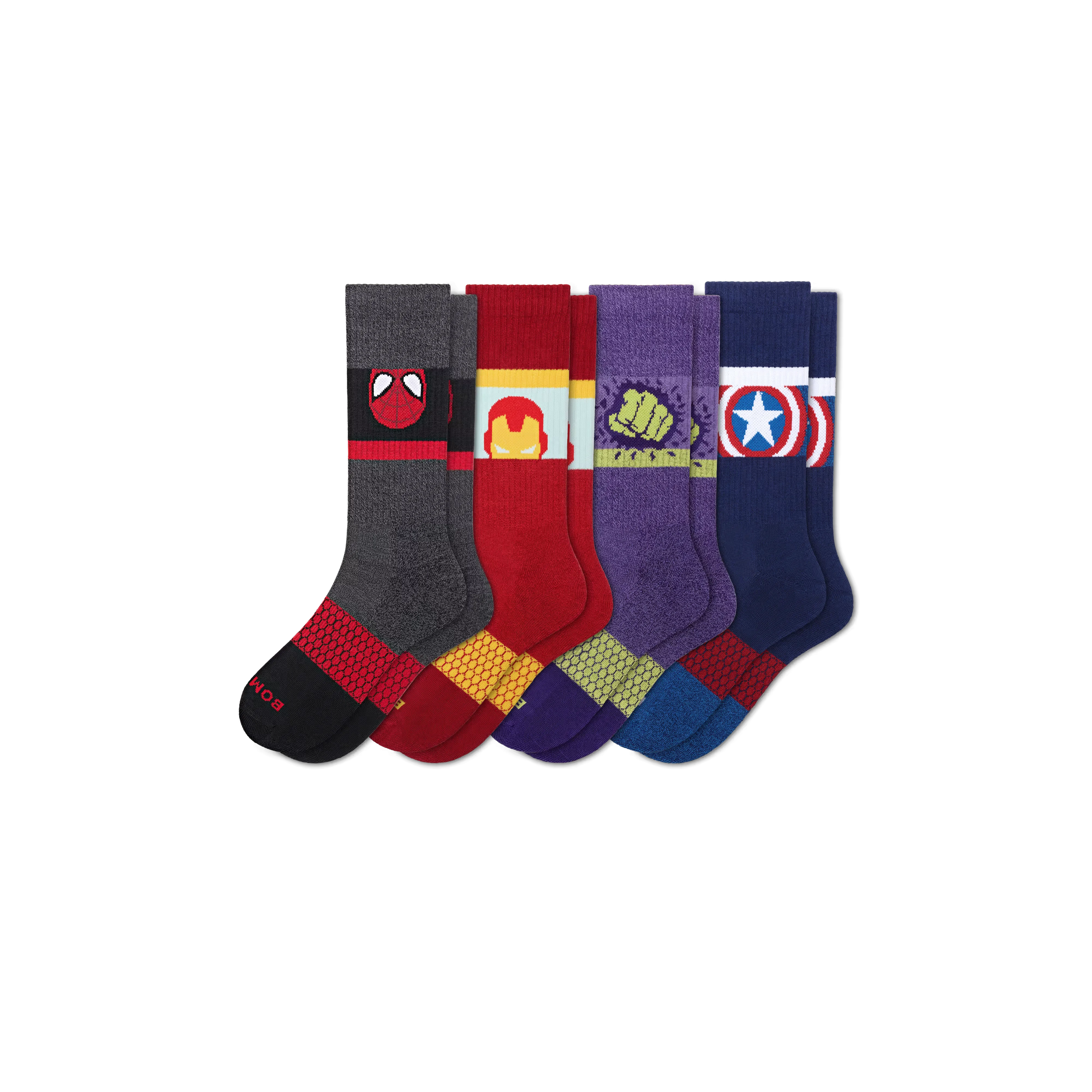 Marvel | Bombas Adult Calf Sock 4-Pack