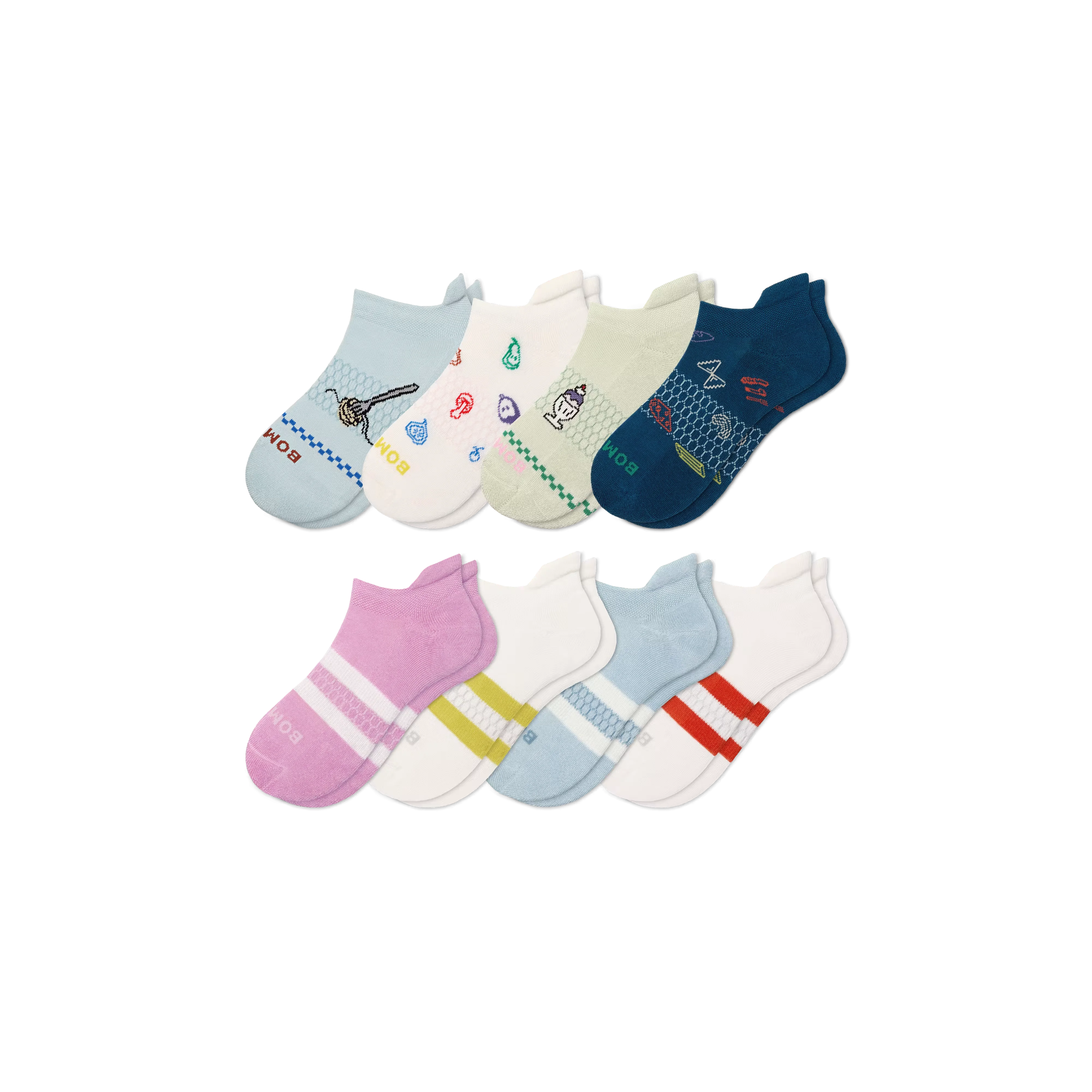 Youth Ankle Sock 8-Pack