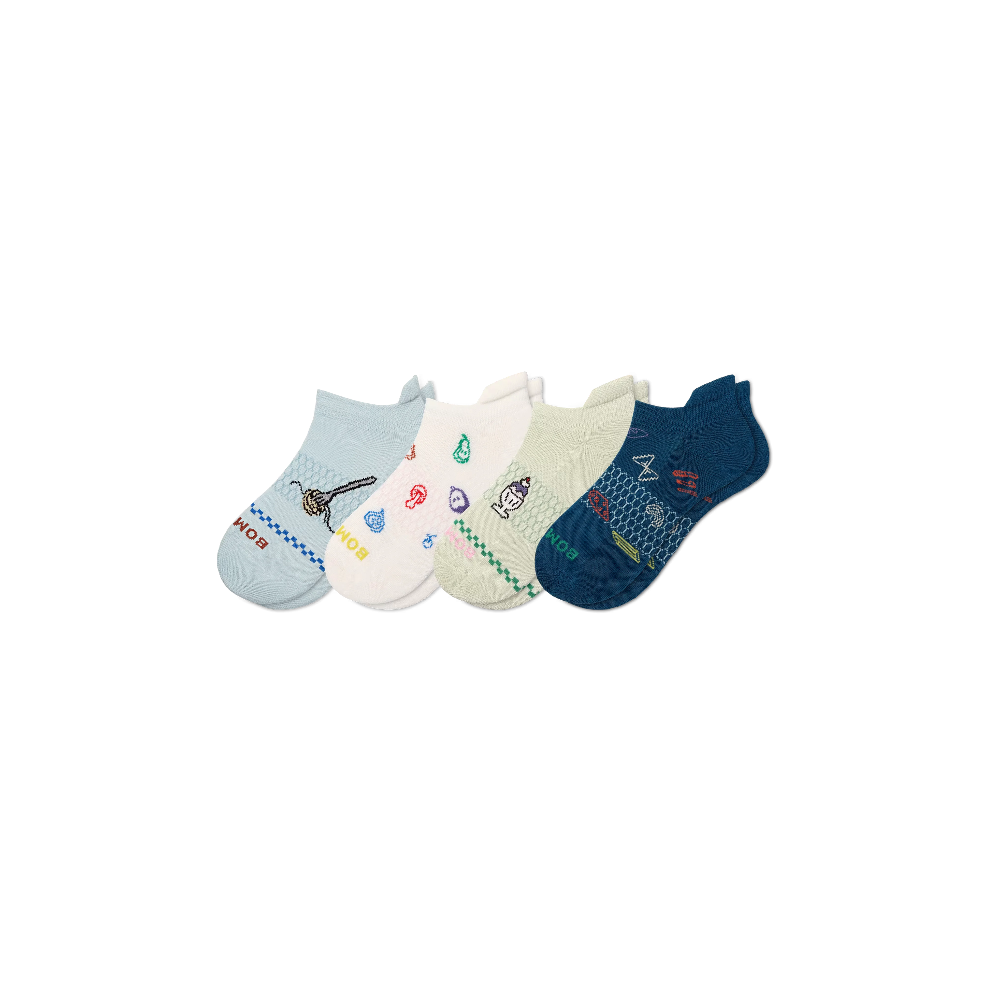 Youth Dinner Party Ankle Sock 4-Pack